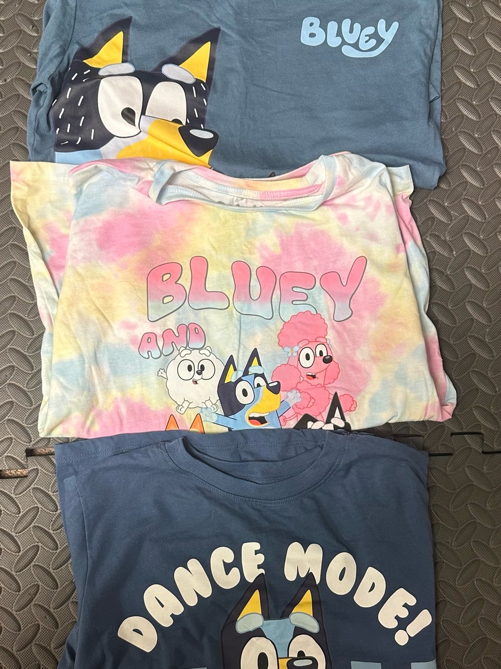 Bluey Kids T-Shirt Lot Of 3 Sz XL Bingo Chilli Bandit Toddler Cartoon Shirts